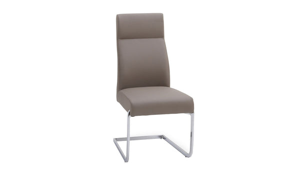 Brushed chrome deals dining chairs