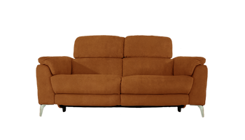 Romeo 2 Seater Power Recliner Fabric Sofa with Power Headrests