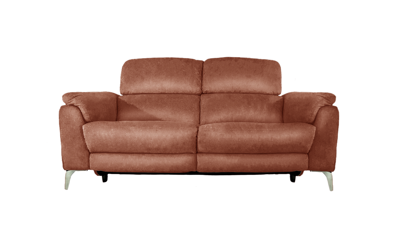 Romeo 2 Seater Power Recliner Leather Sofa with Power Headrests