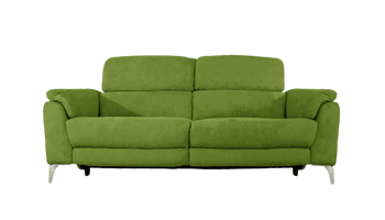 Romeo 3 Seater Power Recliner Fabric Sofa with Power Headrests