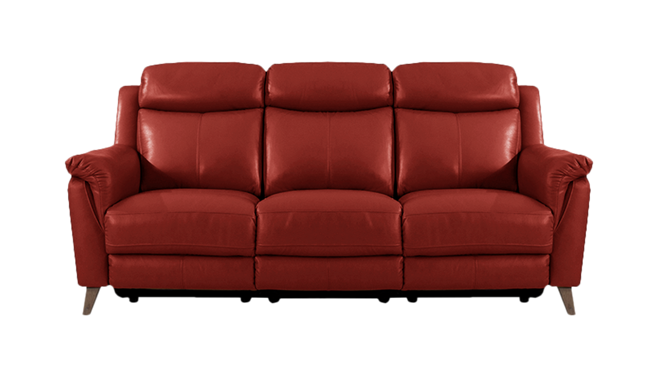 Sienna 3 Seater Power Recliner Sofa in Leather