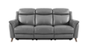 Sienna 3 Seater Power Recliner Sofa with Power Headrests in Leather