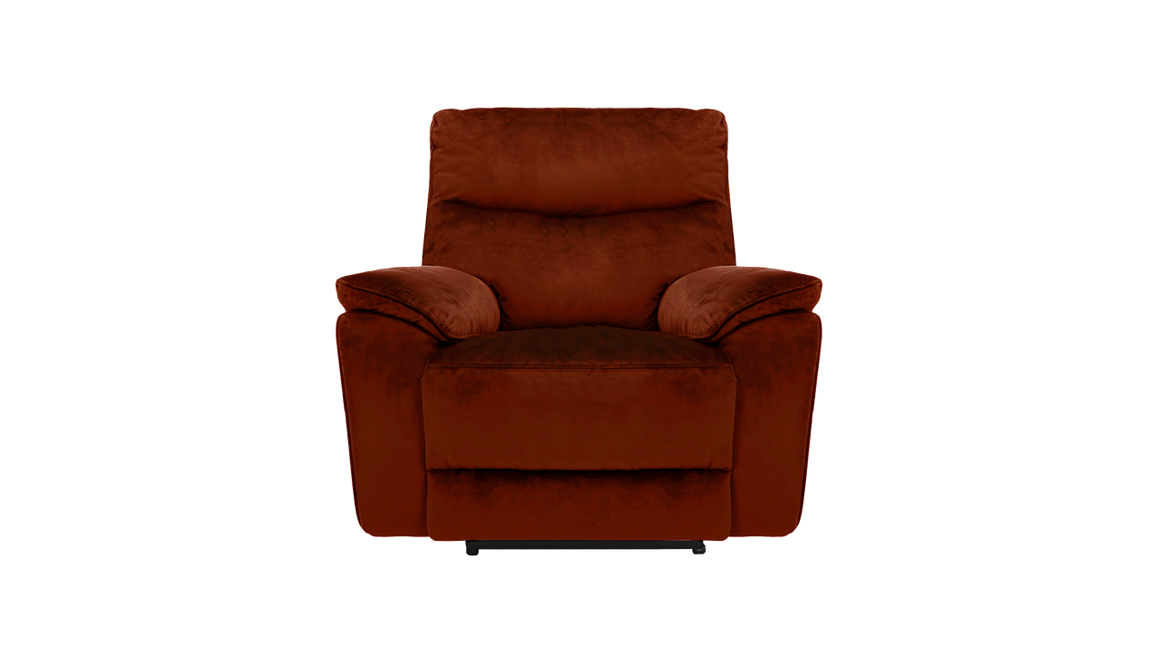 Micah Power Recliner Velvet Armchair With Powered Headrests