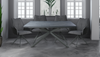 Bari 1.6m - 2m Extending Dining Table and 4 Swivel Chairs