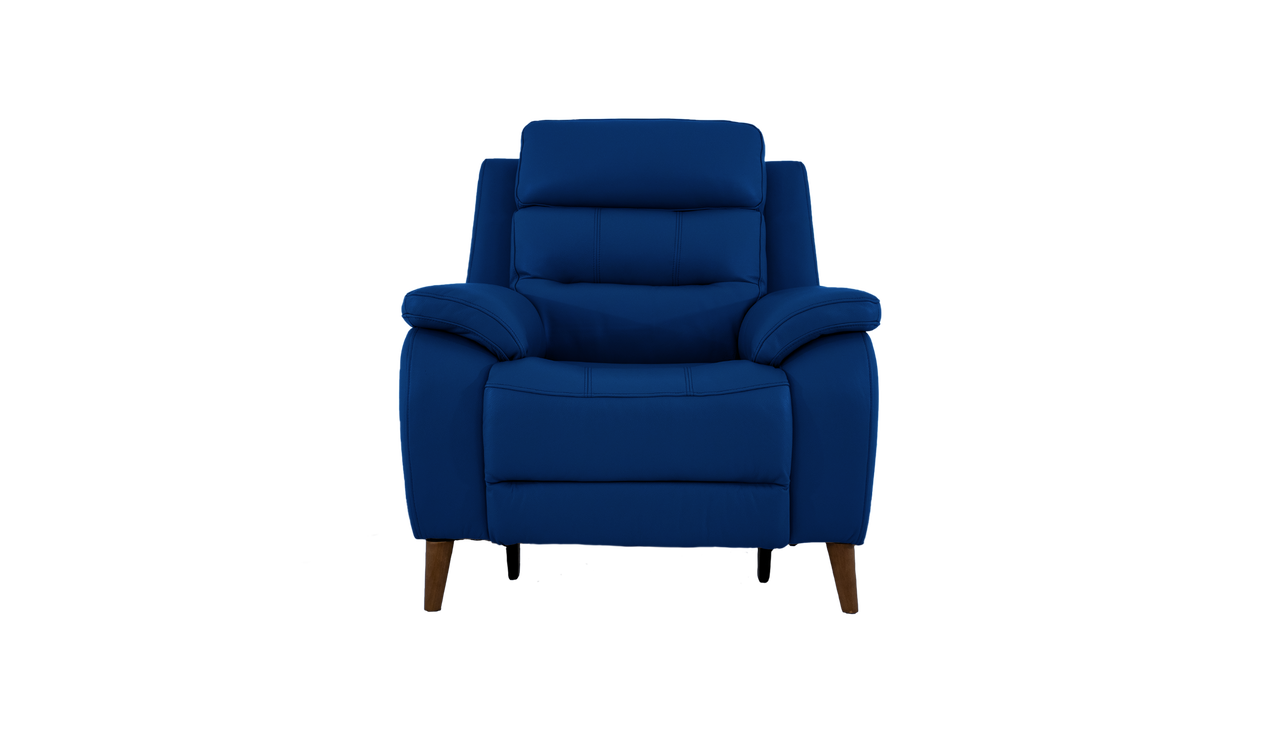 Miller Power Recliner Leather Armchair With Powered Headrests