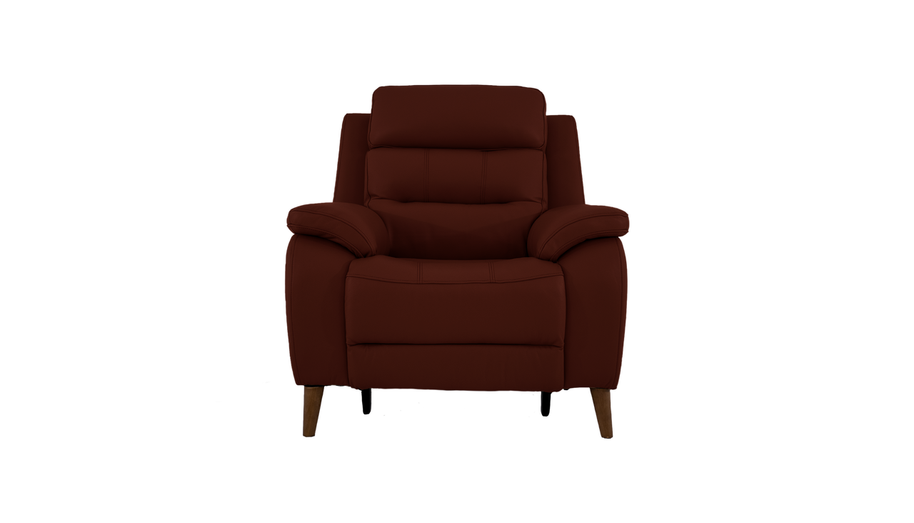 Miller Power Recliner Leather Armchair With Powered Headrests