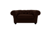 Savannah Leather Cuddler Sofa