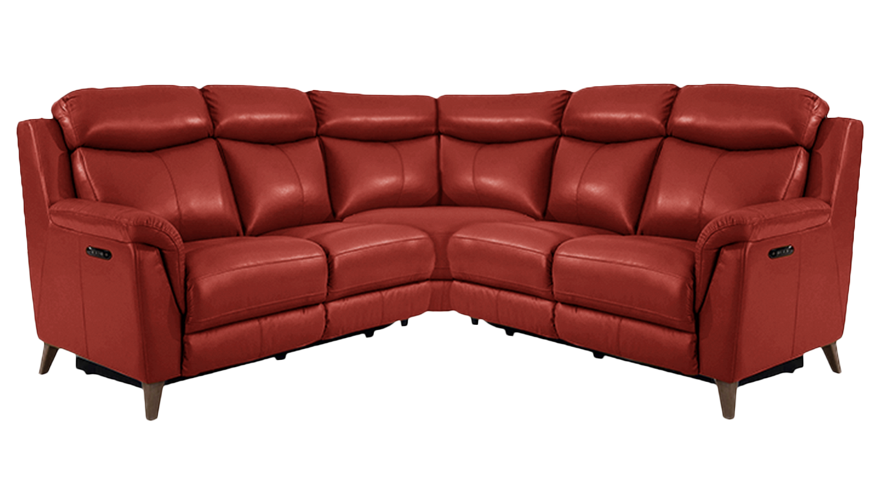 Sienna Large Double Power Recliner Corner Sofa in Leather