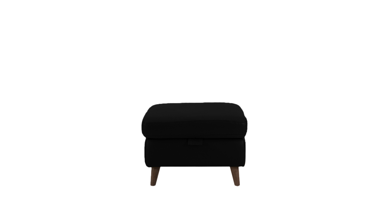 Sienna Storage Footstool in Leather