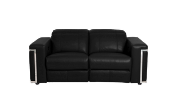 Cora 2 Seater Power Recliner Leather Sofa With Power Headrests