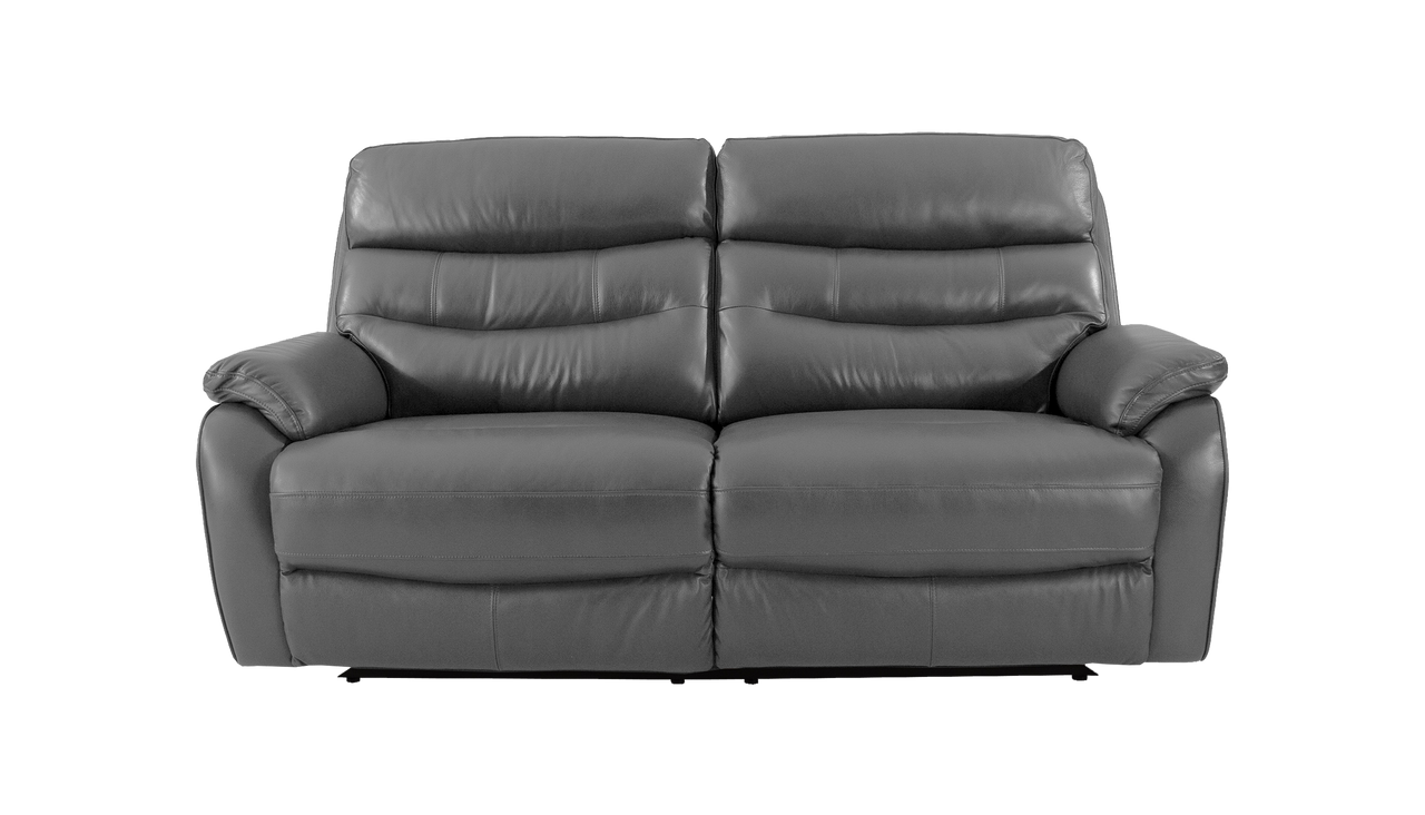 James 3 Seater Leather Power Recliner Sofa