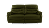 James 3 Seater Leather Manual Recliner Sofa