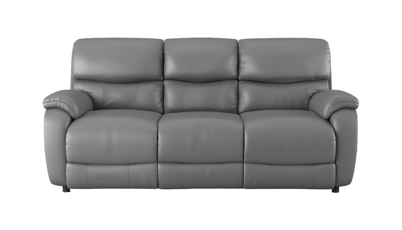 Evelyn 3 Seater Power Recliner Leather Sofa