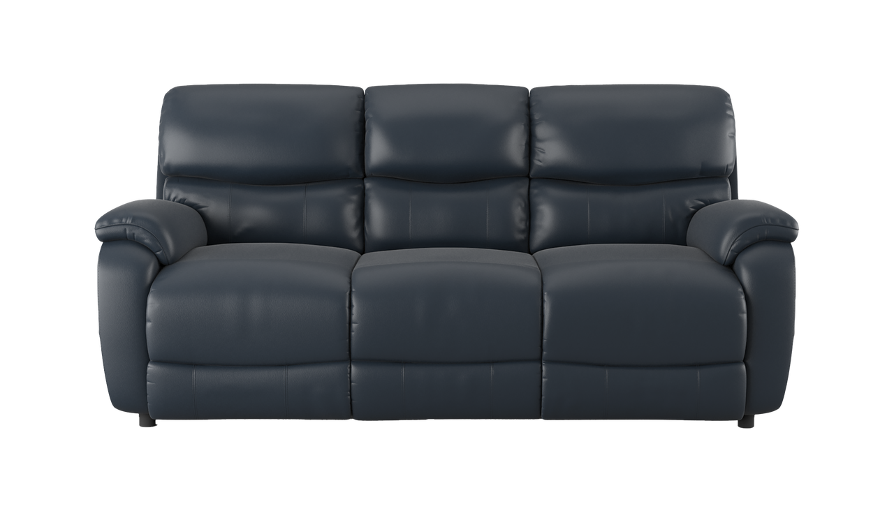 Evelyn 3 Seater Power Recliner Leather Sofa