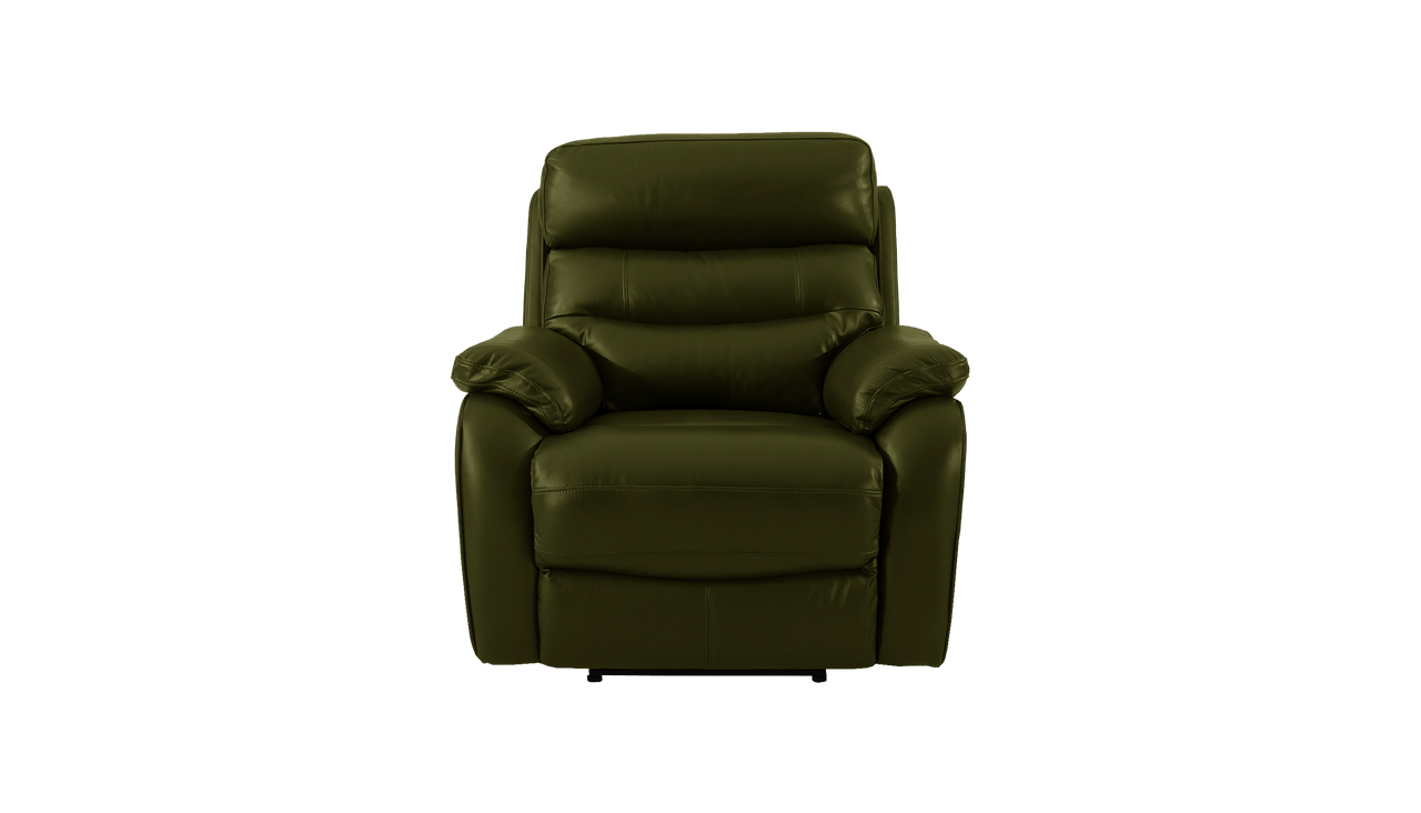 James Manual Recliner Leather Armchair