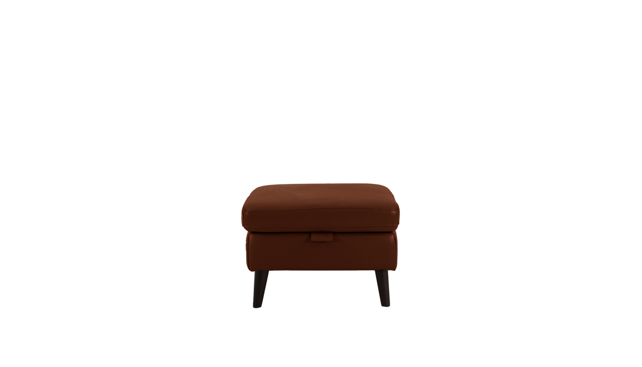 Jayley Leather Storage Footstool