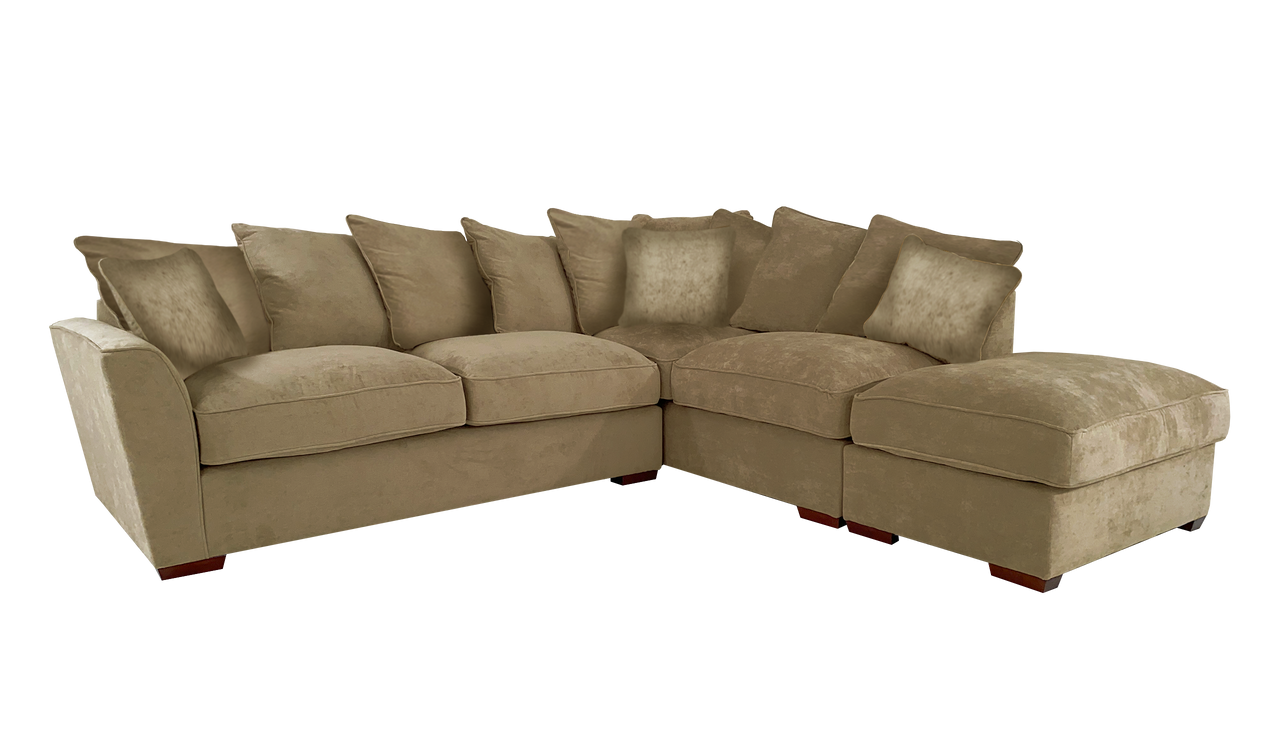 Foster Left Hand Facing Scatter Back Chaise Corner Sofa