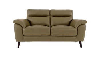 Jayley 2 Seater Leather Sofa with Storage